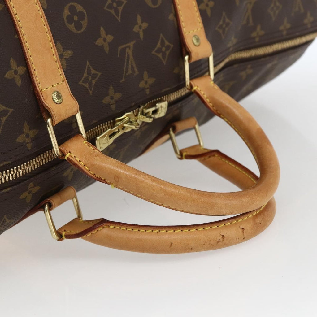Louis Vuitton Keepall Bag Monogram Canvas Brown Canvas Travel Bag Bag (Pre-Owned)