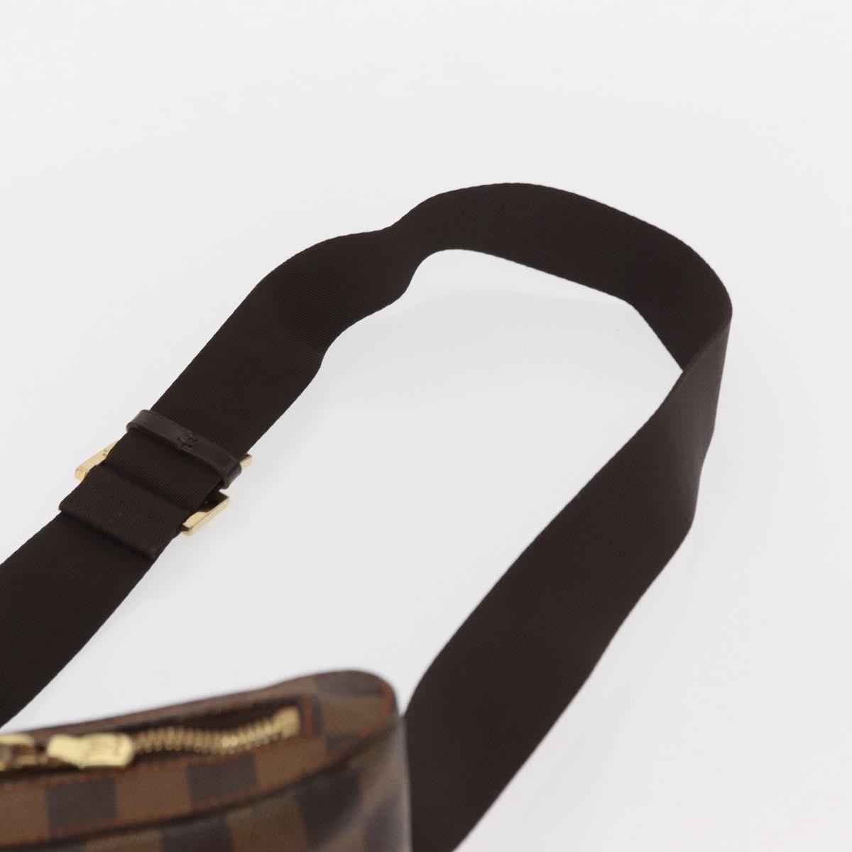 Louis Vuitton Geronimos Waist Bag Damier Brown Canvas Shoulder Bag Bag (Pre-Owned)