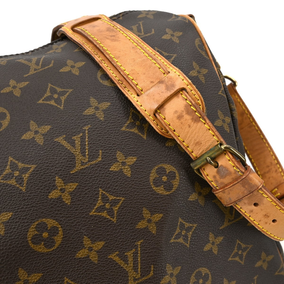 Louis Vuitton Keepall Bandouliere Bag Monogram Canvas Brown Canvas Travel Bag Bag (Pre-Owned)