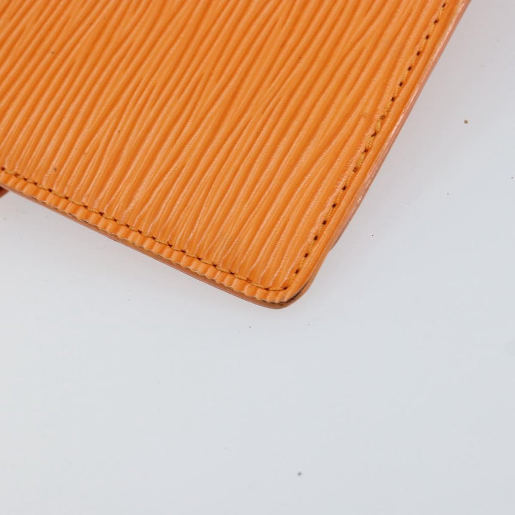 Louis Vuitton Agenda Cover Epi Leather Orange Leather Wallets Accessory (Pre-Owned)