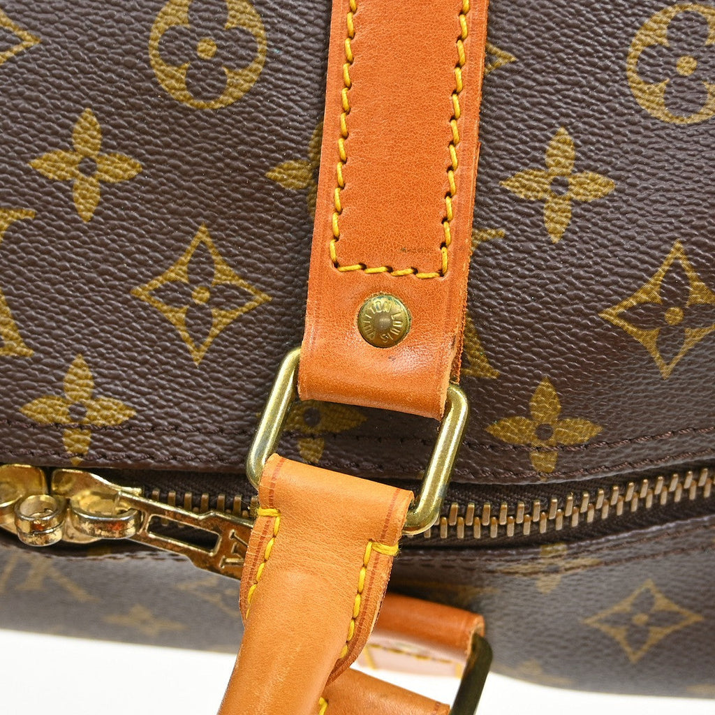 Louis Vuitton Keepall Bag Monogram Canvas Brown Canvas Travel Bag Bag (Pre-Owned)