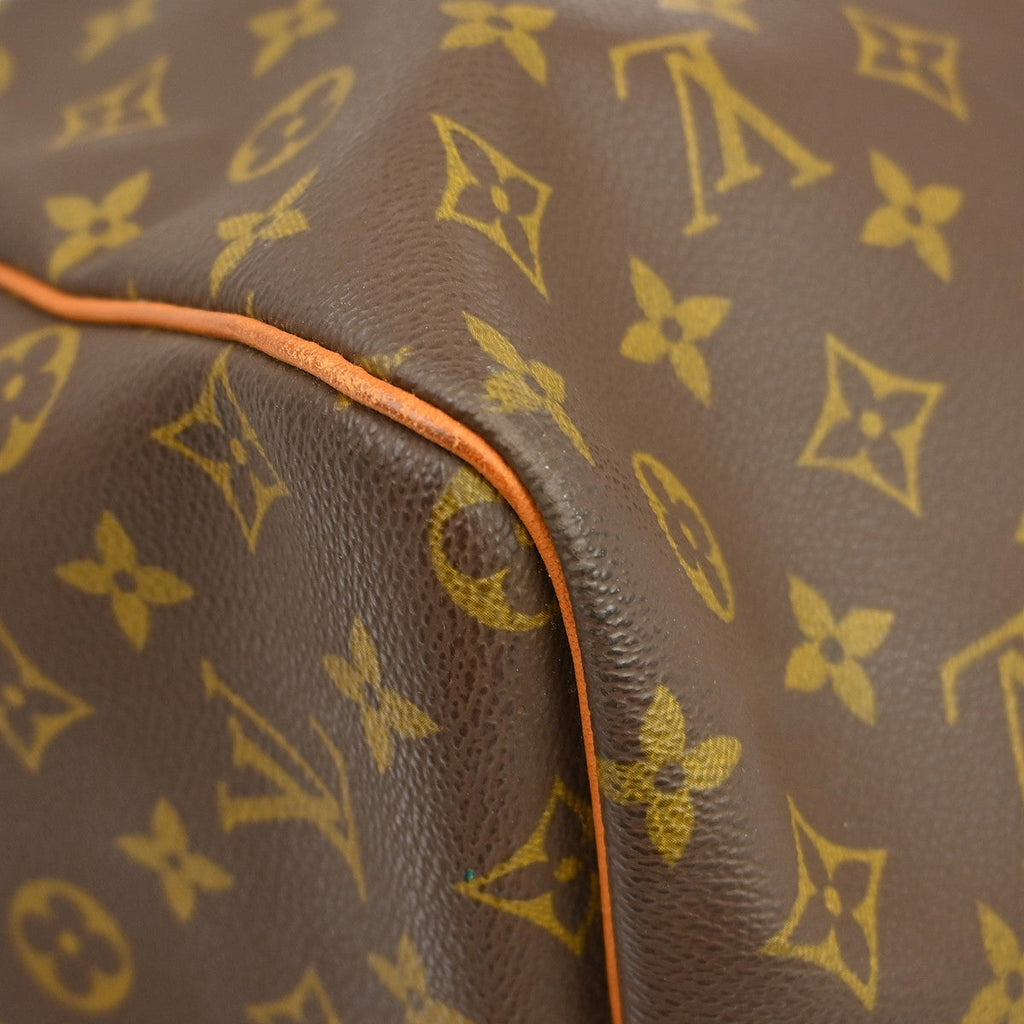 Louis Vuitton Keepall Bag Monogram Canvas Brown Canvas Travel Bag Bag (Pre-Owned)