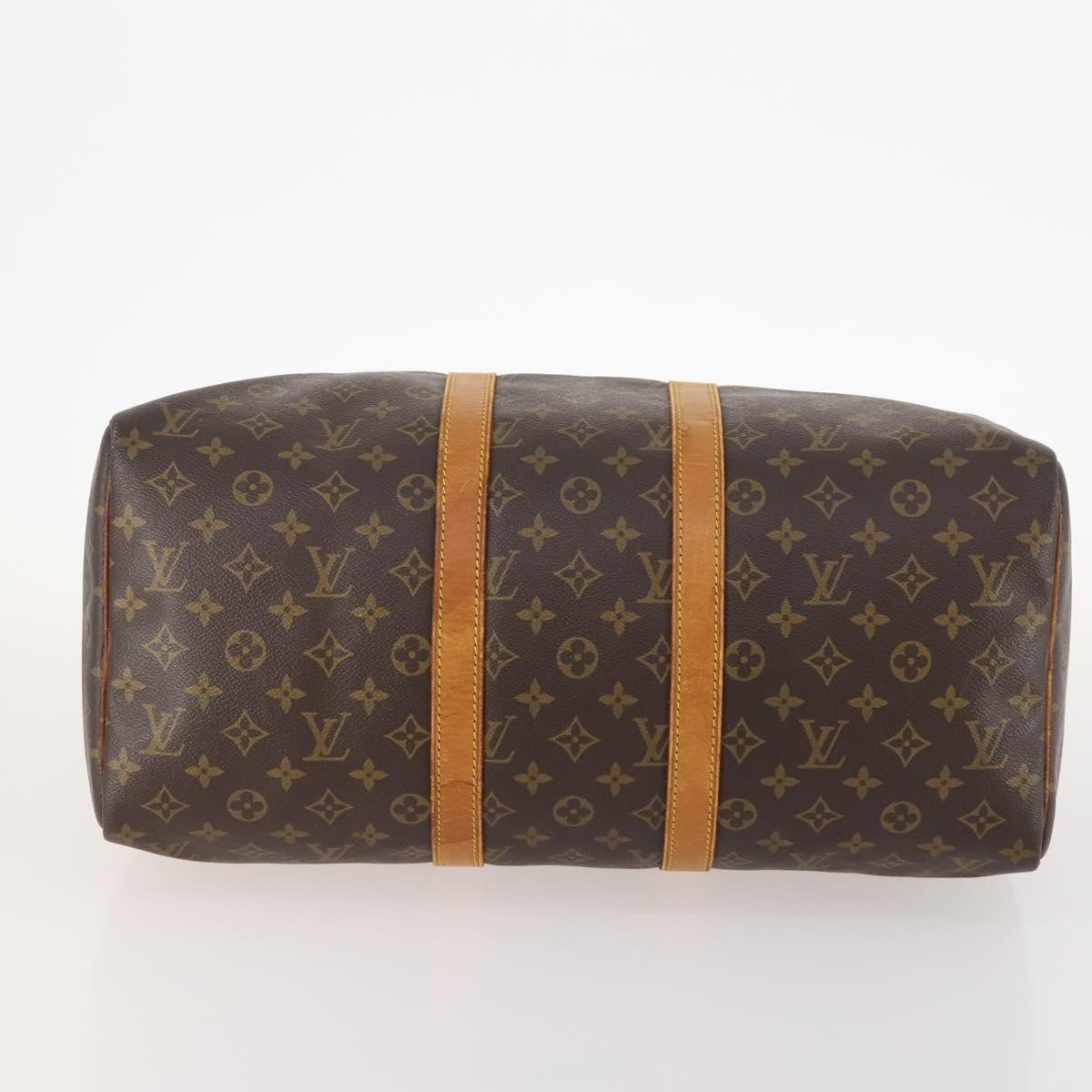 Louis Vuitton Keepall Bag Monogram Canvas Brown Canvas Travel Bag Bag (Pre-Owned)