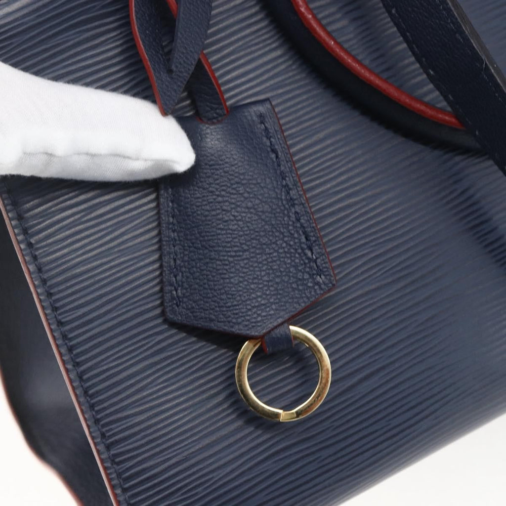 Louis Vuitton Vaneau Handbag Epi Leather Blue Leather Handbag (Pre-Owned)
