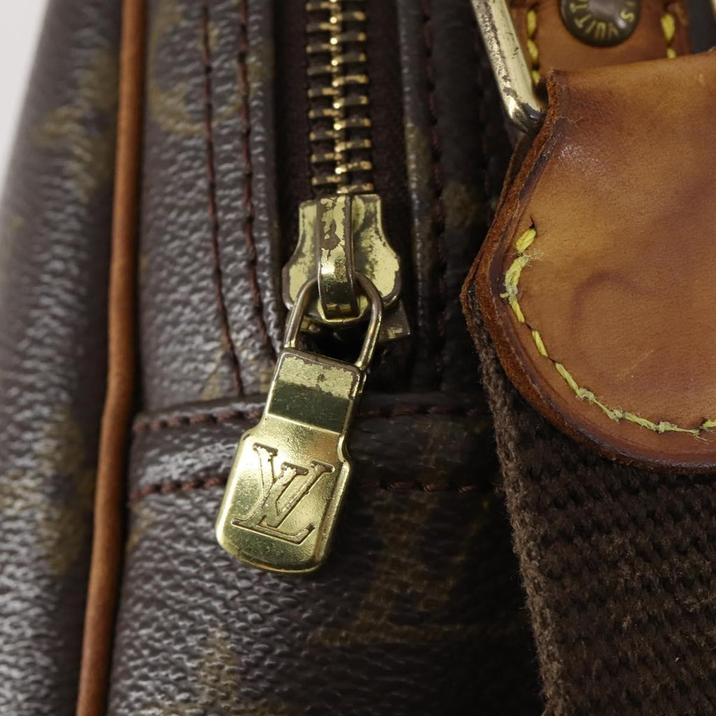 Louis Vuitton Reporter Bag Monogram Canvas Brown Canvas Shoulder Bag Bag (Pre-Owned)