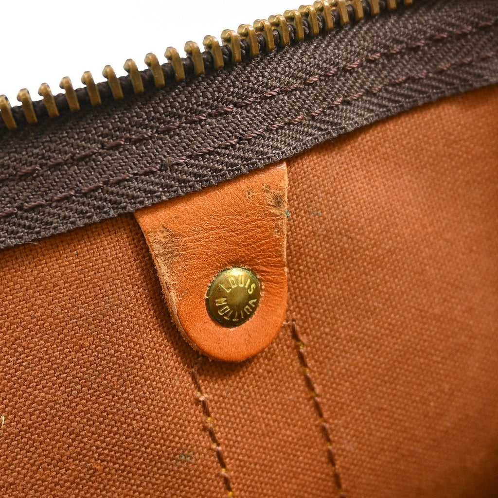 Louis Vuitton Keepall Bag Monogram Canvas Brown Canvas Travel Bag Bag (Pre-Owned)