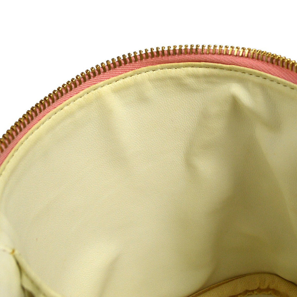 Chanel Vintage Timeless Cosmetic Case Caviar Pink Leather Clutche & Pouche Bag (Pre-Owned)
