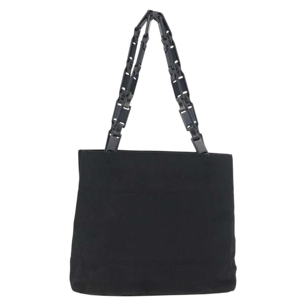 Prada Vintage Tote Nylon Black Nylon Tote Bag Bag (Pre-Owned)
