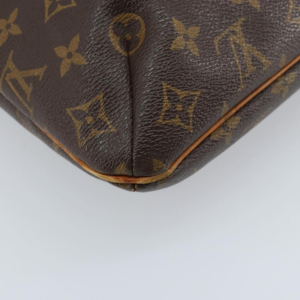 Louis Vuitton Musette Handbag Monogram Canvas Brown Canvas Shoulder Bag Bag (Pre-Owned)