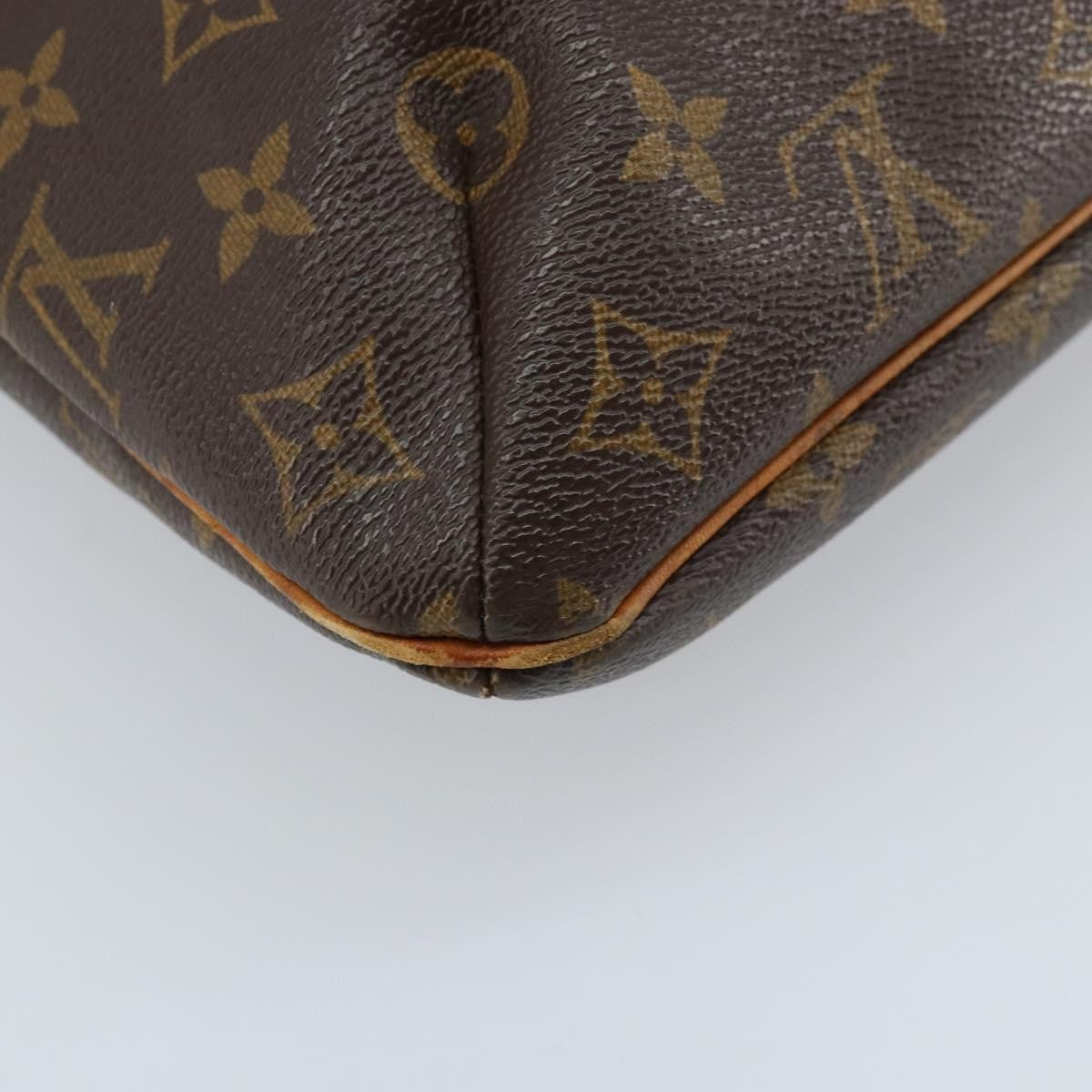 Louis Vuitton Musette Handbag Monogram Canvas Brown Canvas Shoulder Bag Bag (Pre-Owned)
