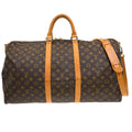 Louis Vuitton Keepall Bandouliere Bag Monogram Canvas Brown Canvas Travel Bag Bag (Pre-Owned)