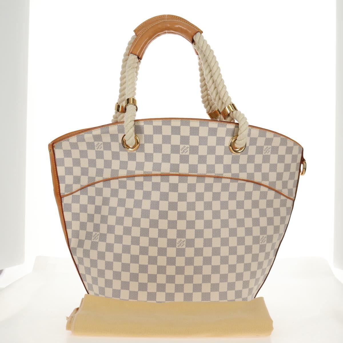 Louis Vuitton Pampelonne Handbag Damier White Canvas Tote Bag Bag (Pre-Owned)