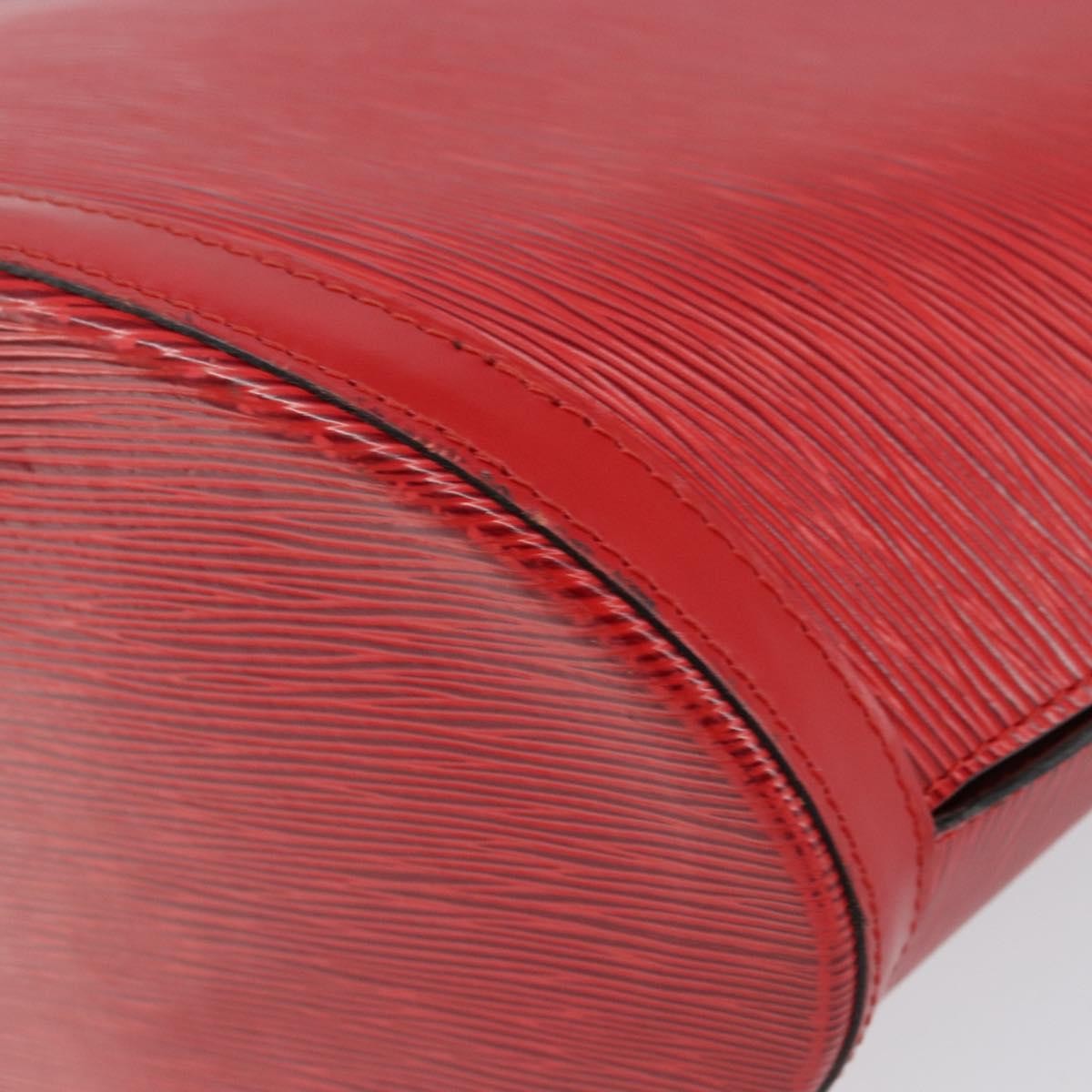 Louis Vuitton Saint Jacques Handbag Epi Leather Red Leather Shoulder Bag Bag (Pre-Owned)