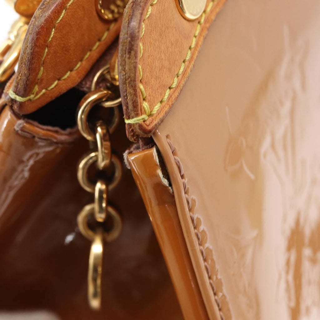 Louis Vuitton Brea Handbag Monogram Vernis Brown Patent_Leather Handbag (Pre-Owned)