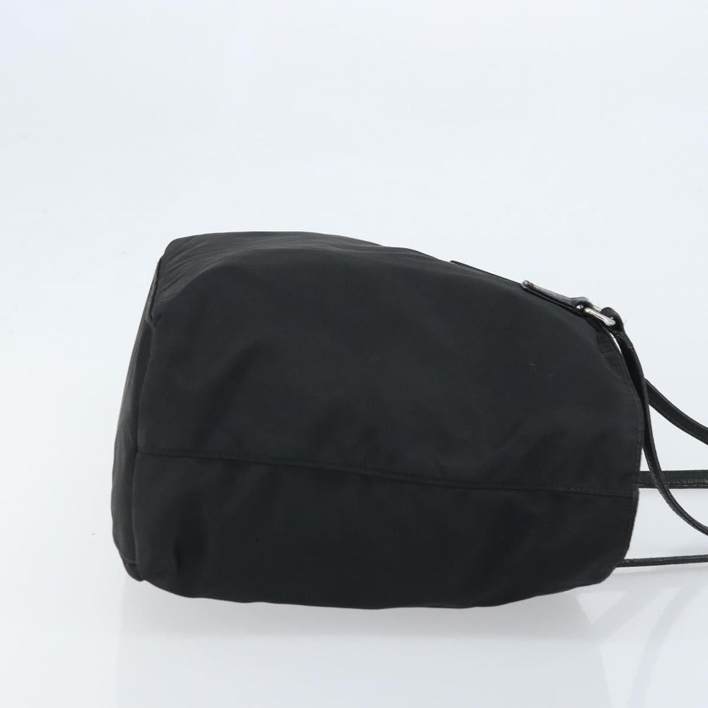 Prada Vintage Zip Tote Tessuto Black Nylon Tote Bag Bag (Pre-Owned)