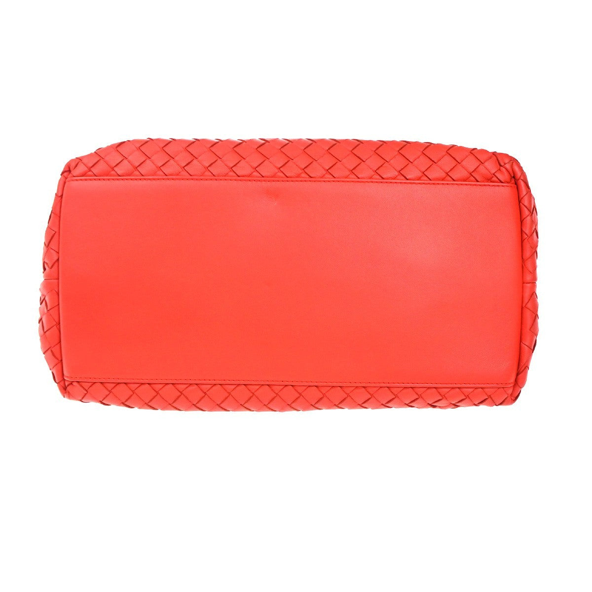 Bottega Veneta 2-Pocket Convertible Tote Intrecciato Nappa Red Leather Tote Bag Bag (Pre-Owned)