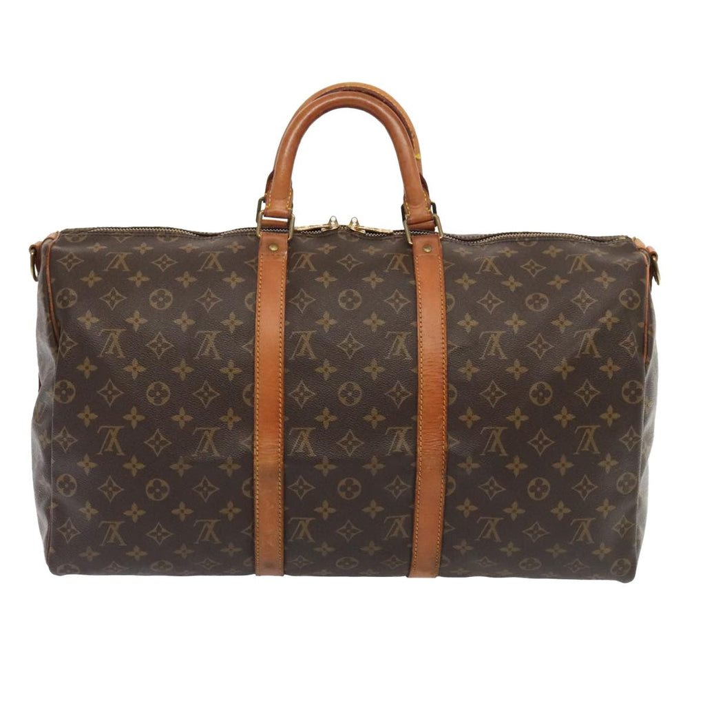 Louis Vuitton Keepall Bag Monogram Canvas Brown Canvas Travel Bag Bag (Pre-Owned)