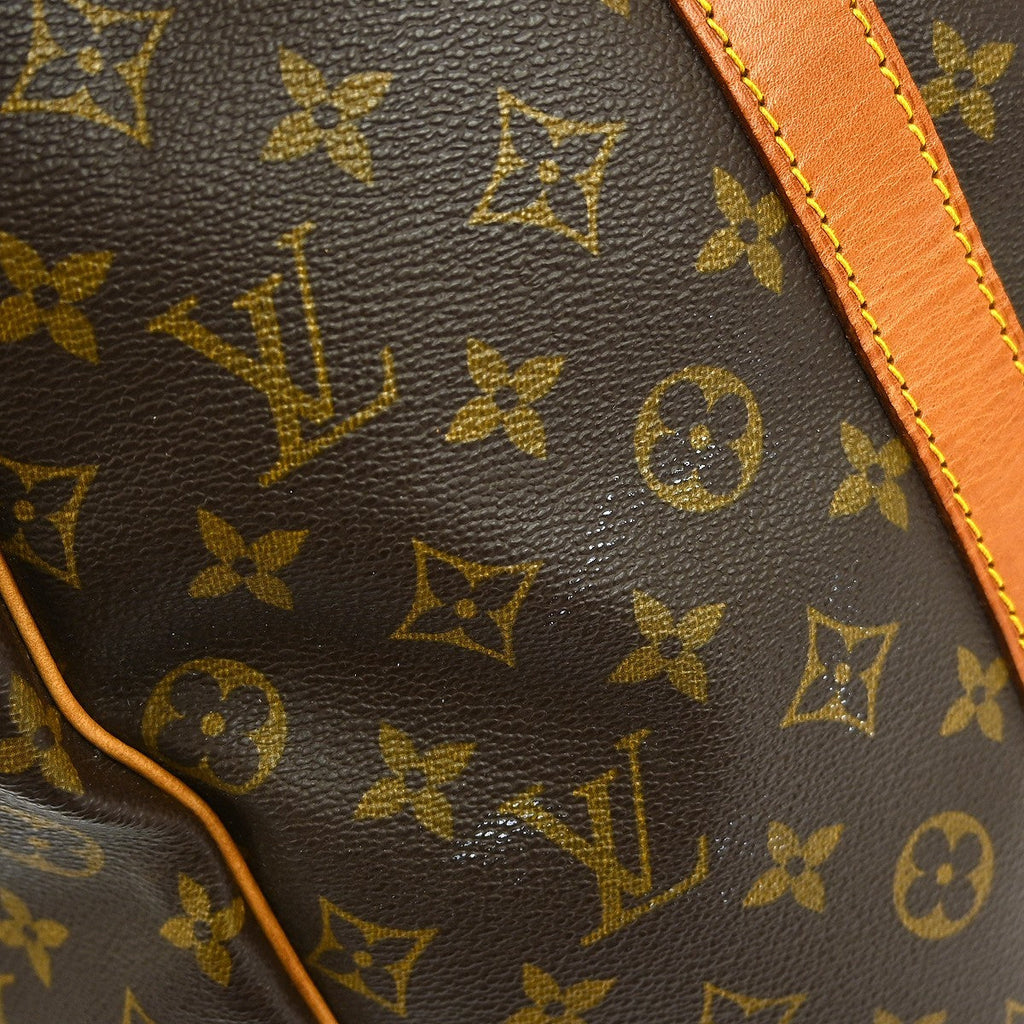 Louis Vuitton Keepall Bag Monogram Canvas Brown Canvas Travel Bag Bag (Pre-Owned)