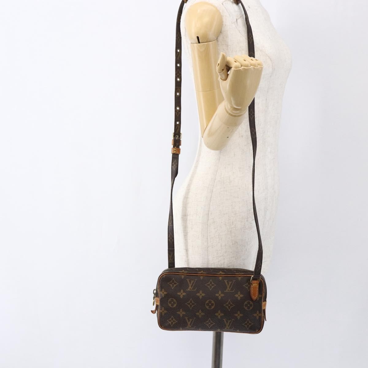 Louis Vuitton Pochette Marly Bandouliere Bag Monogram Canvas Brown Canvas Shoulder Bag Bag (Pre-Owned)