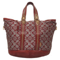 Louis Vuitton Aviator Handbag Limited Edition Monogram Jacquard Burgundy Canvas Handbag (Pre-Owned)