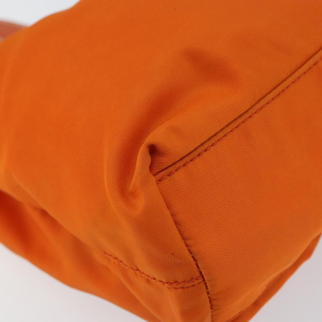 Prada Vintage Tote Tessuto Orange Nylon Tote Bag Bag (Pre-Owned)
