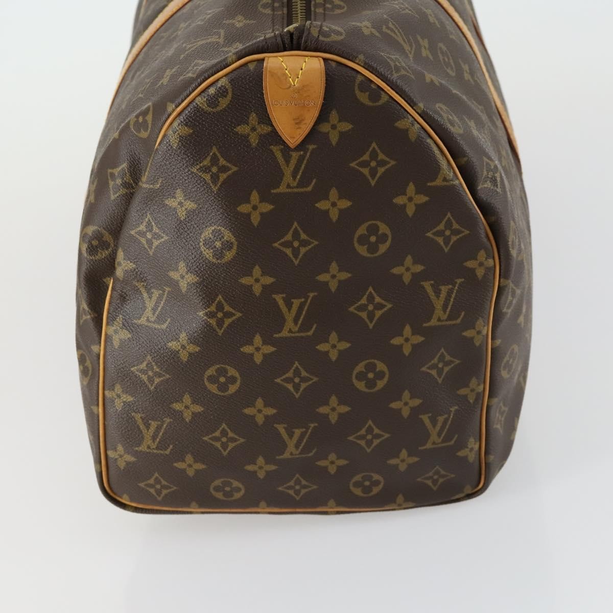 Louis Vuitton Keepall Bag Monogram Canvas Brown Canvas Travel Bag Bag (Pre-Owned)