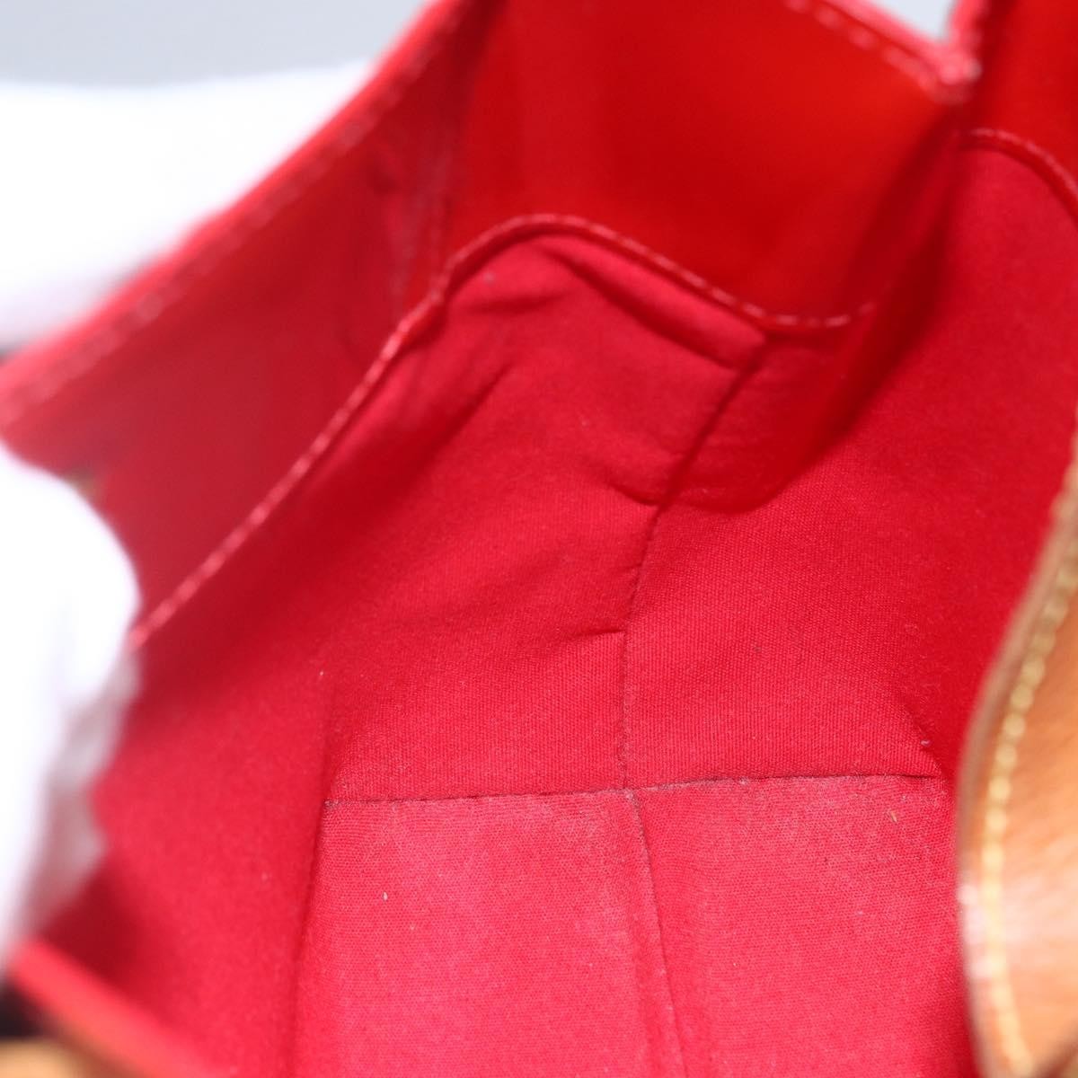 Louis Vuitton Reade Handbag Monogram Vernis Red Patent_Leather Handbag (Pre-Owned)