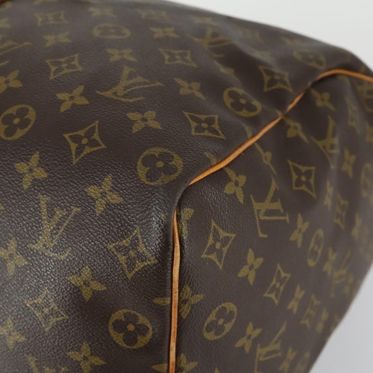 Louis Vuitton Keepall Bag Monogram Canvas Brown Canvas Travel Bag Bag (Pre-Owned)