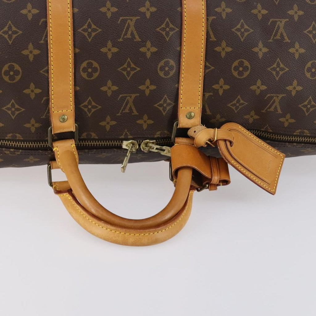 Louis Vuitton Keepall Bag Monogram Canvas Brown Canvas Travel Bag Bag (Pre-Owned)
