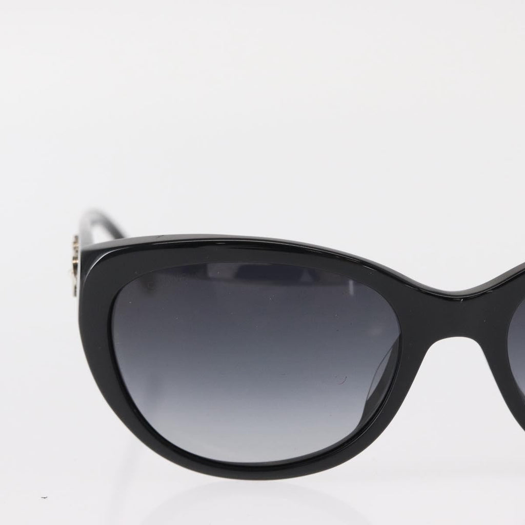 Chanel Camélia Sunglasses Plastic Black Plastic Sunglasse Accessory (Pre-Owned)