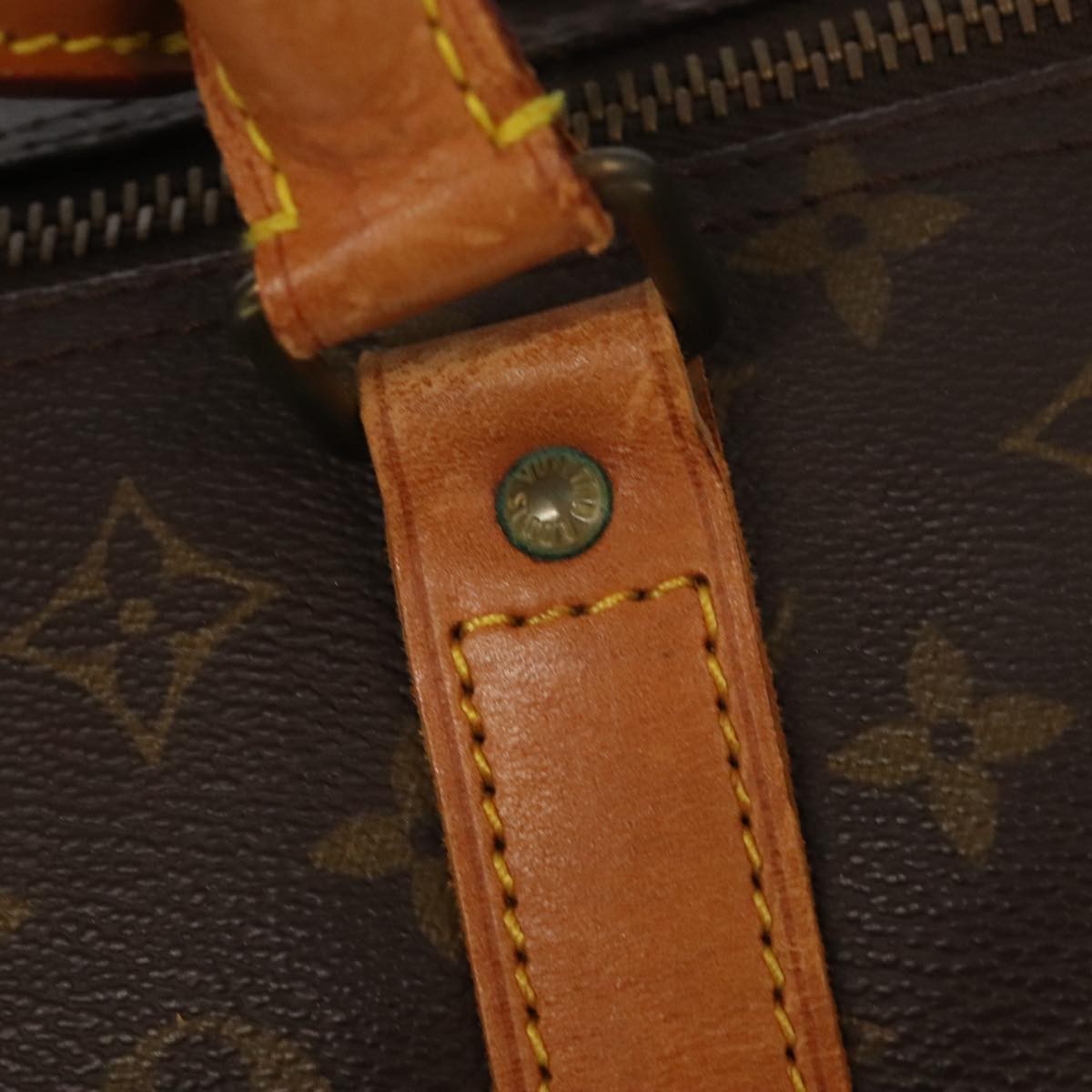 Louis Vuitton Keepall Bag Monogram Canvas Brown Canvas Travel Bag Bag (Pre-Owned)