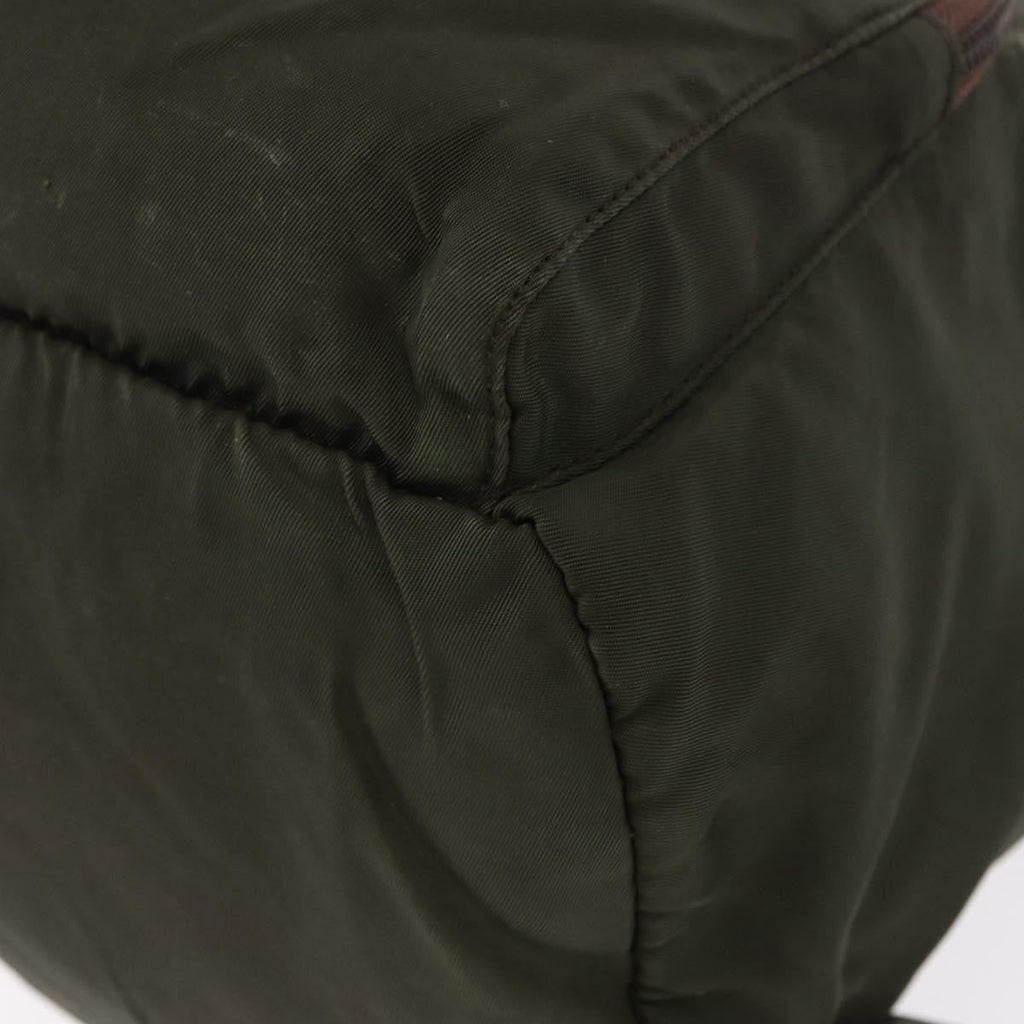 Prada Front Pocket Backpack Tessuto Khaki Nylon Backpack Bag (Pre-Owned)