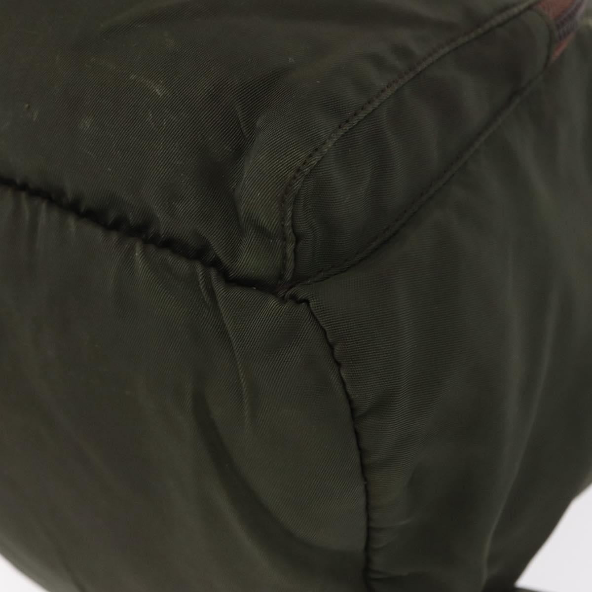Prada Front Pocket Backpack Tessuto Khaki Nylon Backpack Bag (Pre-Owned)