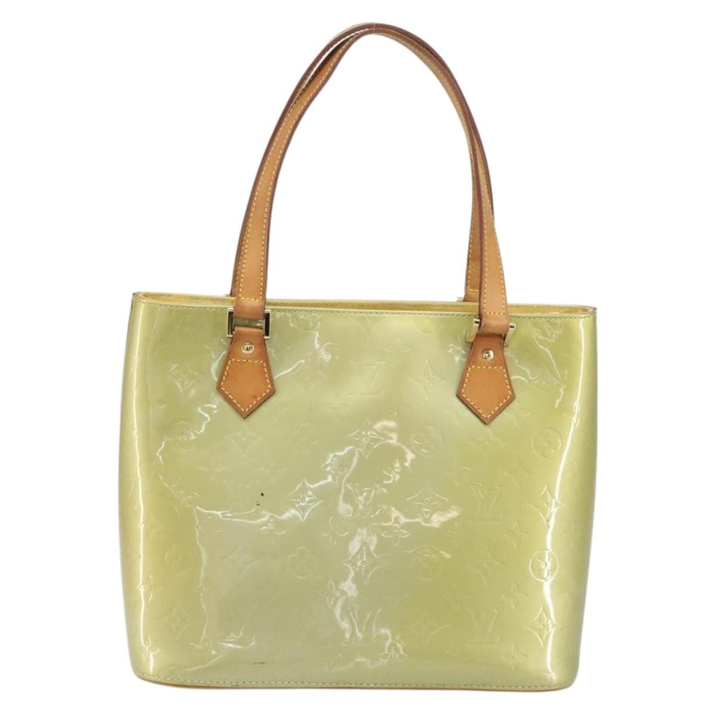 Louis Vuitton Houston Handbag Monogram Vernis Gray Patent_Leather Handbag (Pre-Owned)