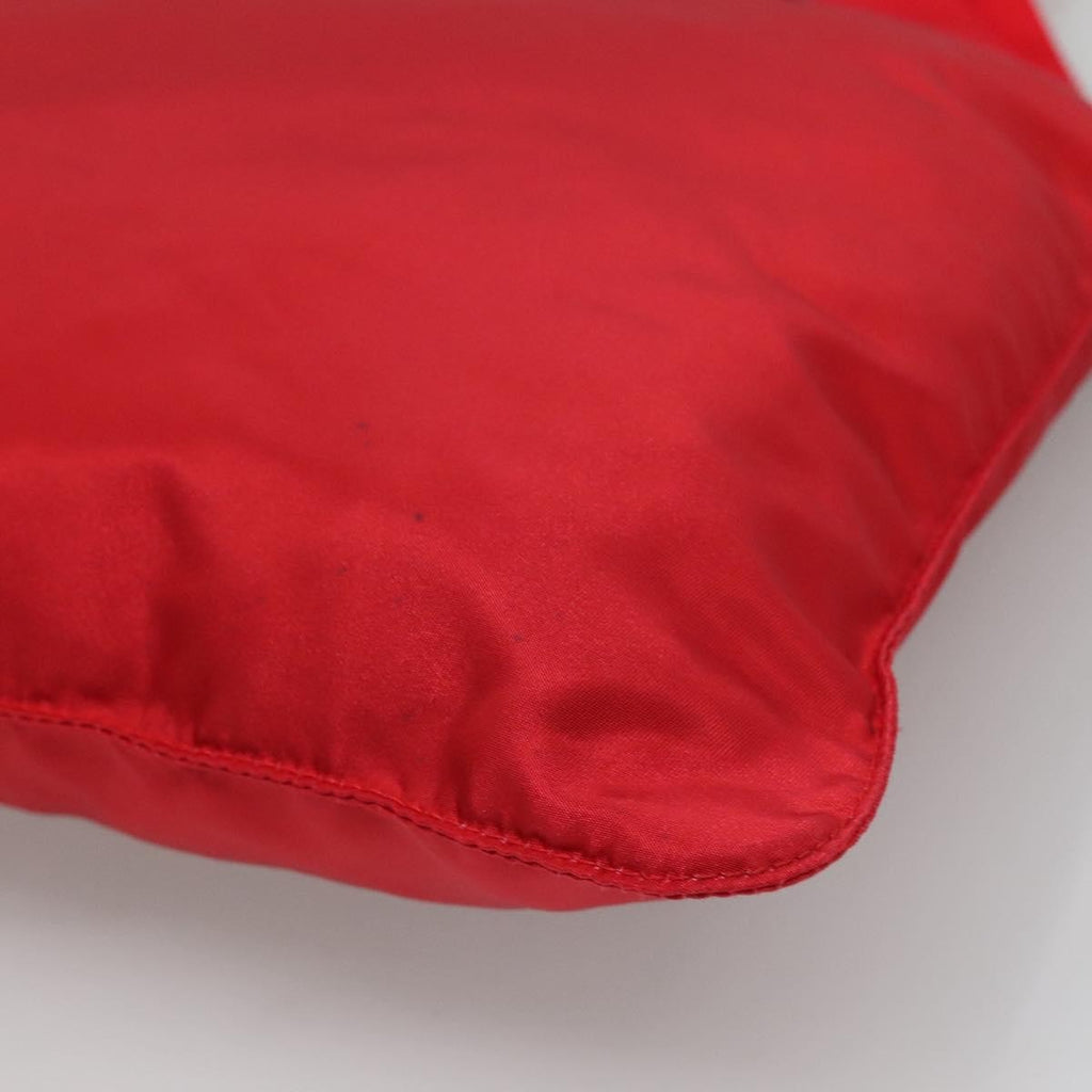 Prada Flat Messenger Bag Tessuto Red Nylon Shoulder Bag Bag (Pre-Owned)