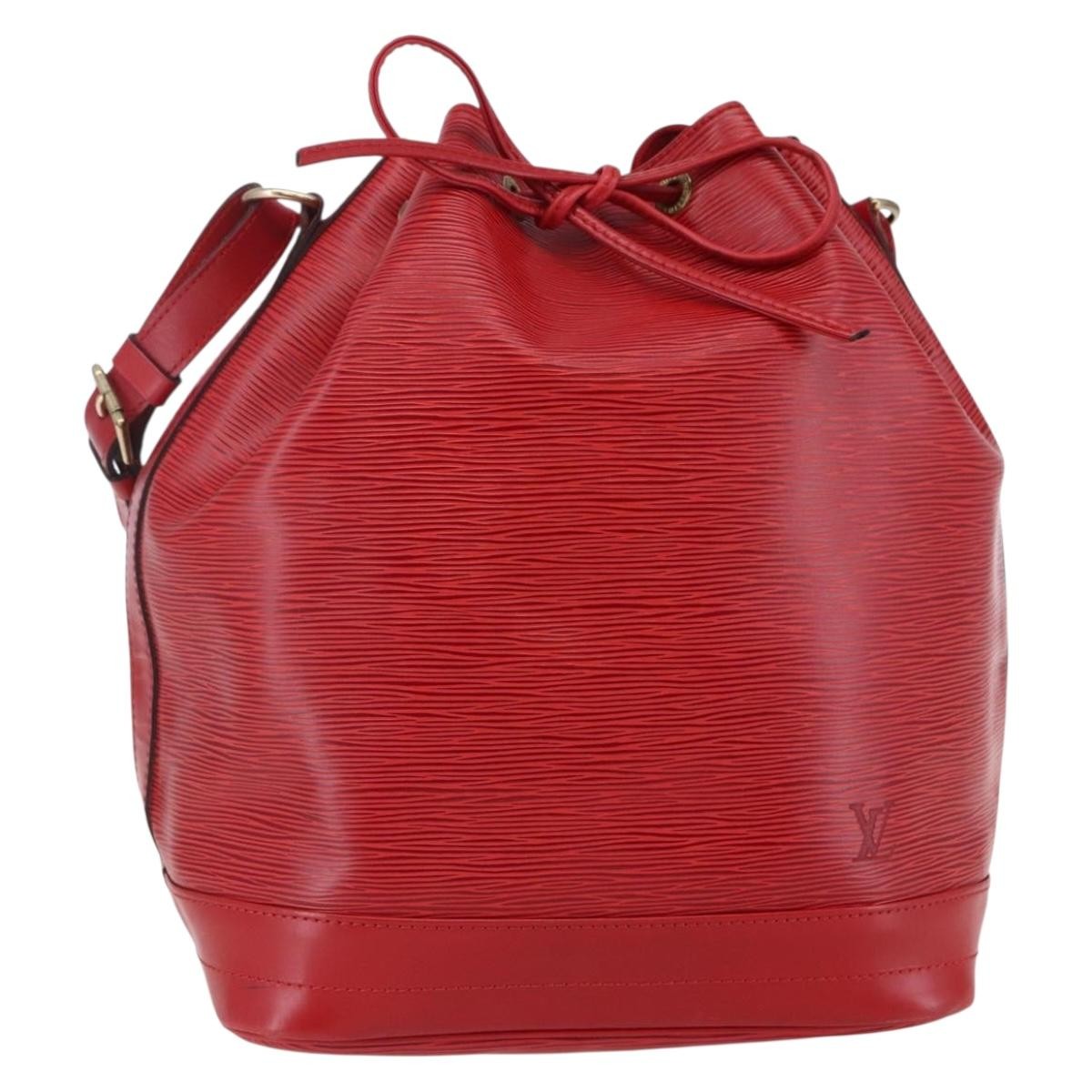Louis Vuitton Noe Handbag Epi Leather Red Leather Bag (Pre-Owned)