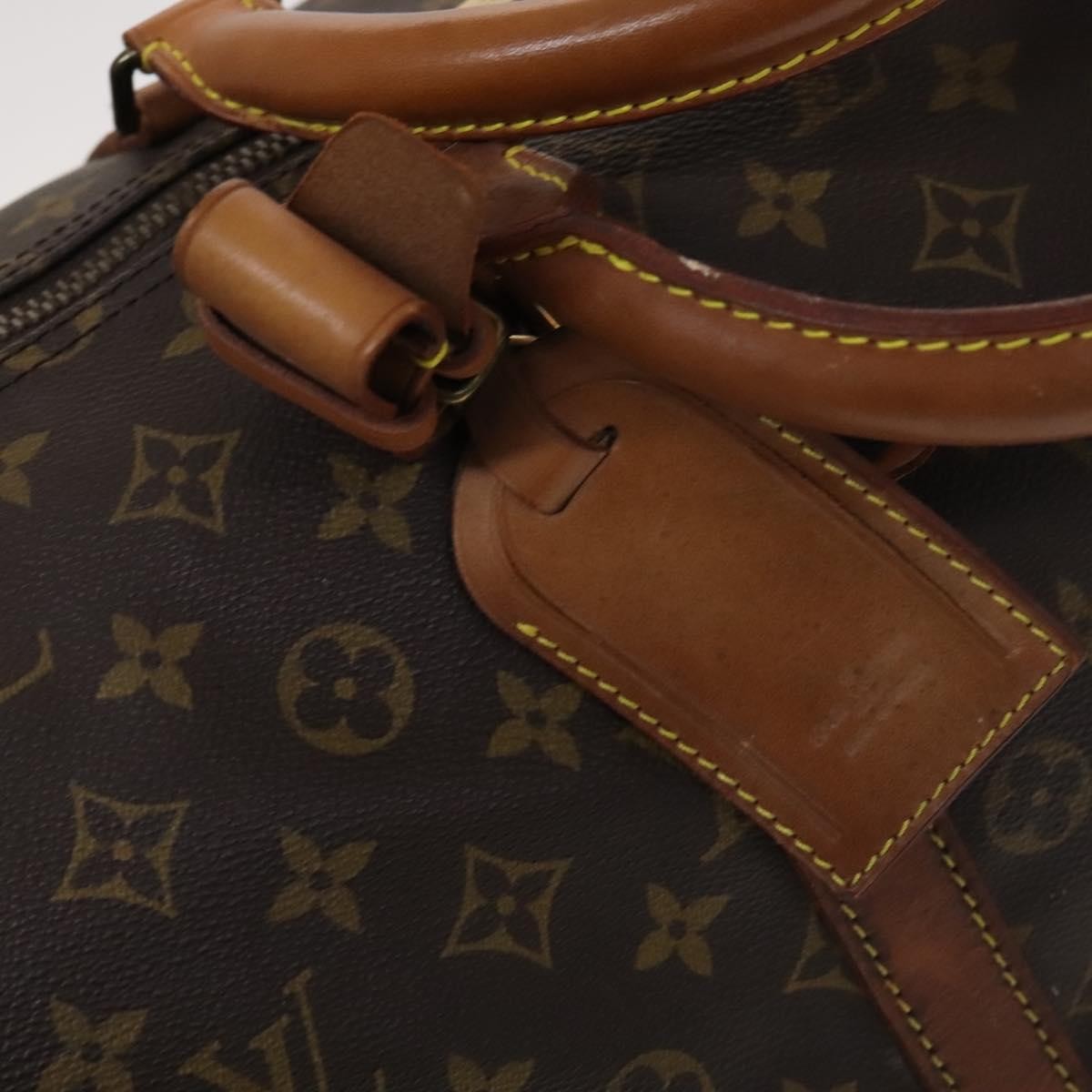 Louis Vuitton Keepall Bag Monogram Canvas Brown Canvas Travel Bag Bag (Pre-Owned)