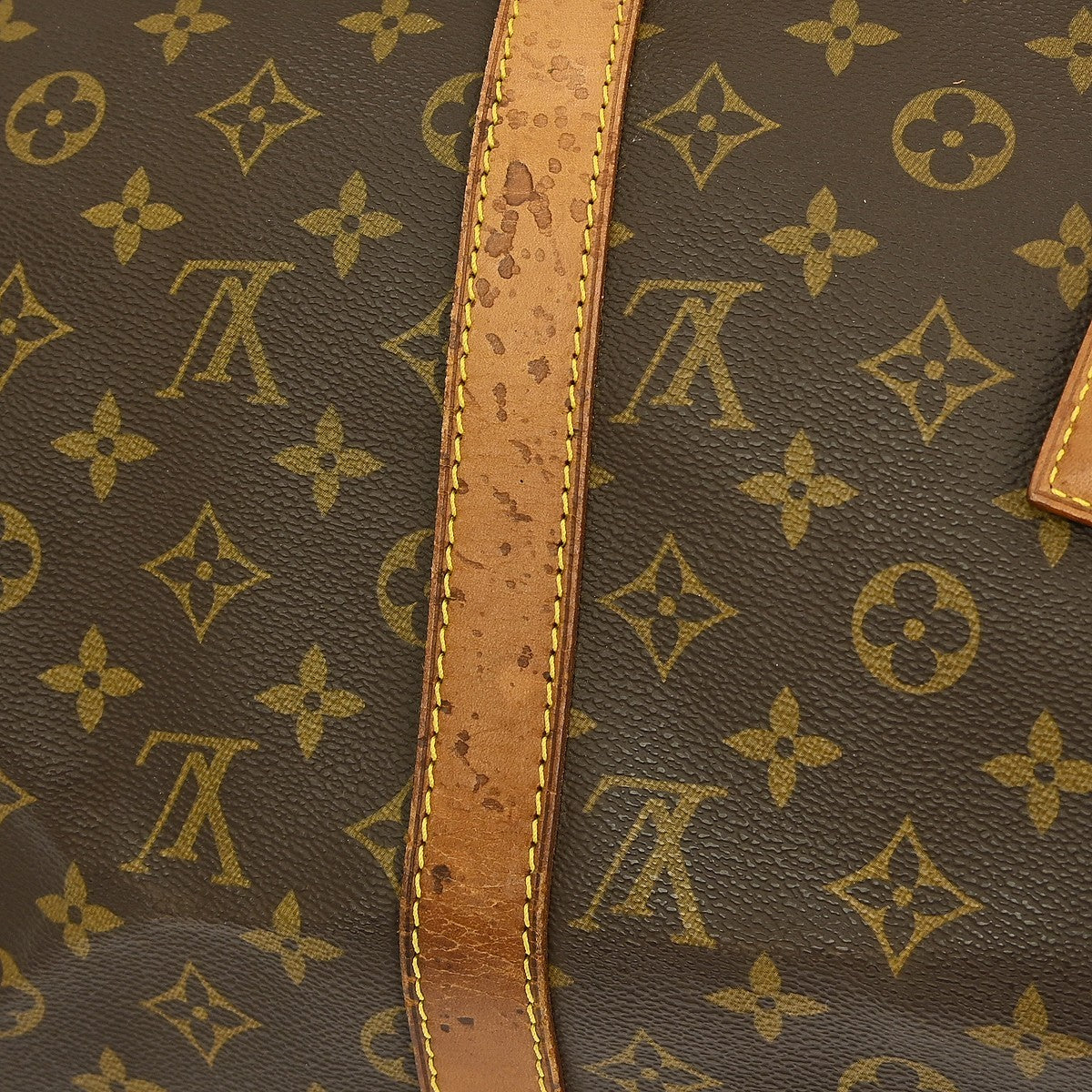 Louis Vuitton Keepall Bag Monogram Canvas Brown Canvas Travel Bag Bag (Pre-Owned)