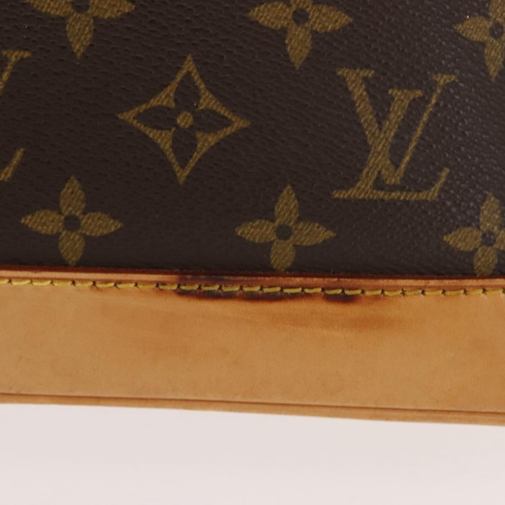Louis Vuitton Alma Handbag Monogram Canvas Brown Canvas Handbag (Pre-Owned)