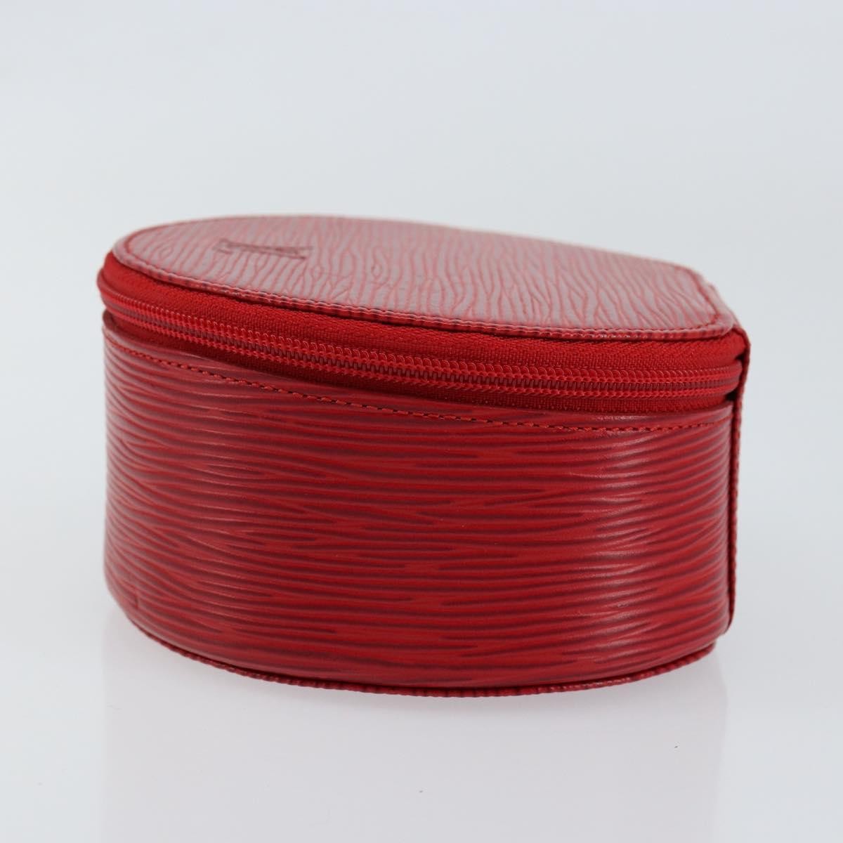 Louis Vuitton Ecrin Bijoux Pouch Epi Leather Red Leather Jewelry Set Jewelry (Pre-Owned)
