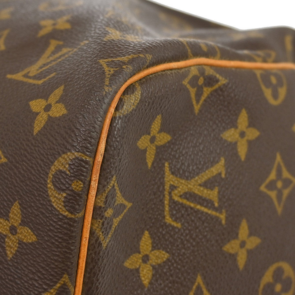 Louis Vuitton Keepall Bag Monogram Canvas Brown Canvas Travel Bag Bag (Pre-Owned)