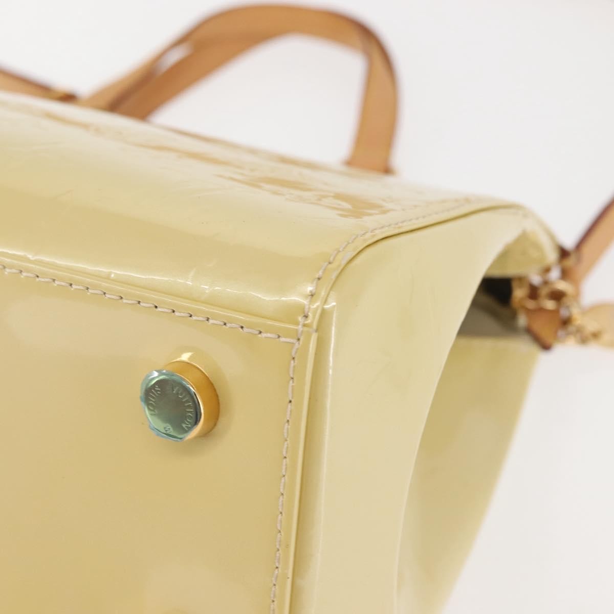 Louis Vuitton Brea Handbag Monogram Vernis Beige Patent_Leather Bag (Pre-Owned)