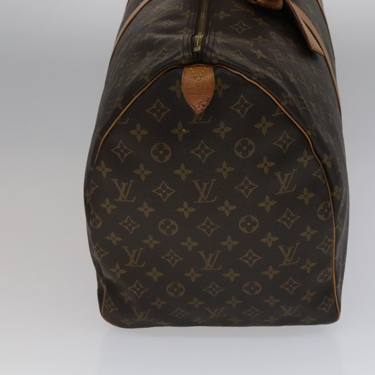 Louis Vuitton Keepall Bag Monogram Canvas Brown Canvas Travel Bag Bag (Pre-Owned)