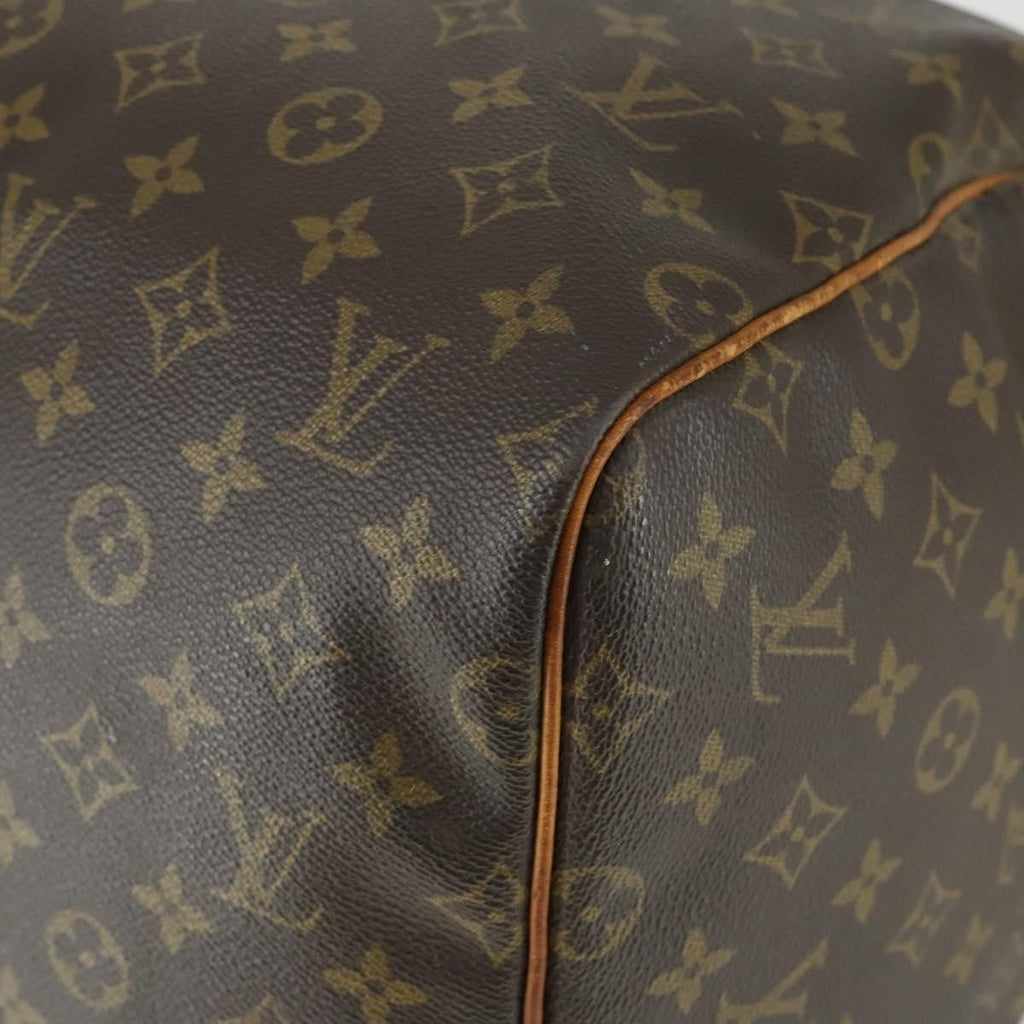 Louis Vuitton Keepall Bag Monogram Canvas Brown Canvas Travel Bag Bag (Pre-Owned)