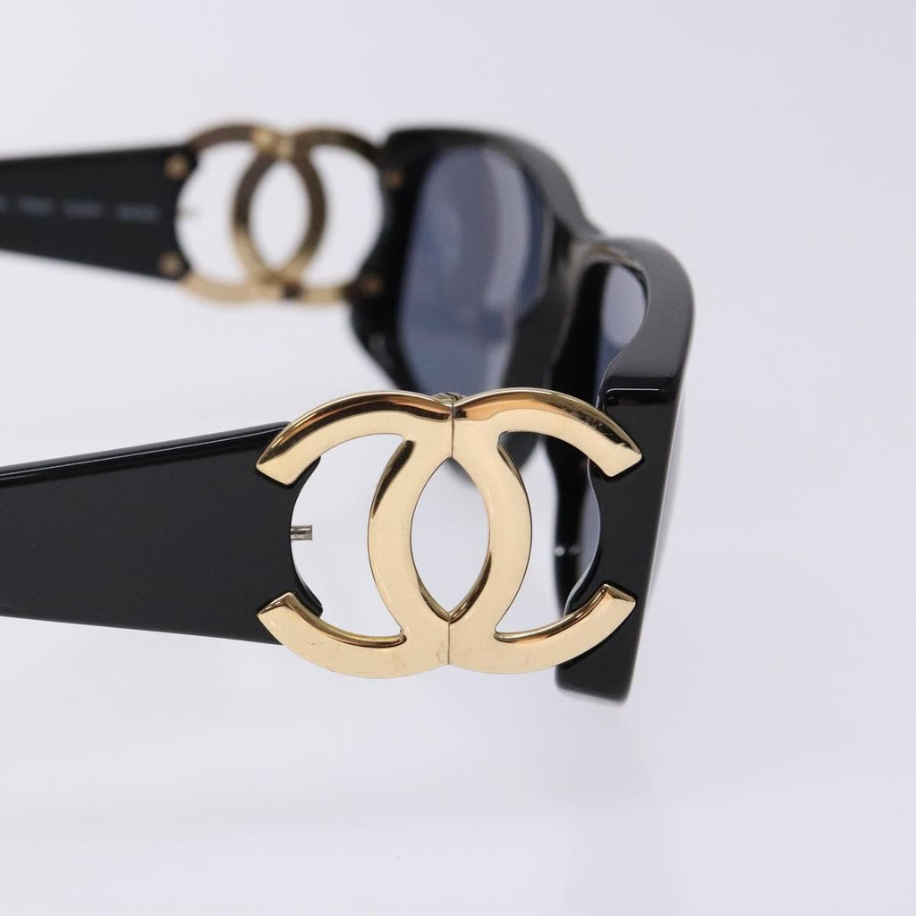 Chanel Logo Cc Sunglasses Plastic Black Plastic Sunglasse Accessory (Pre-Owned)