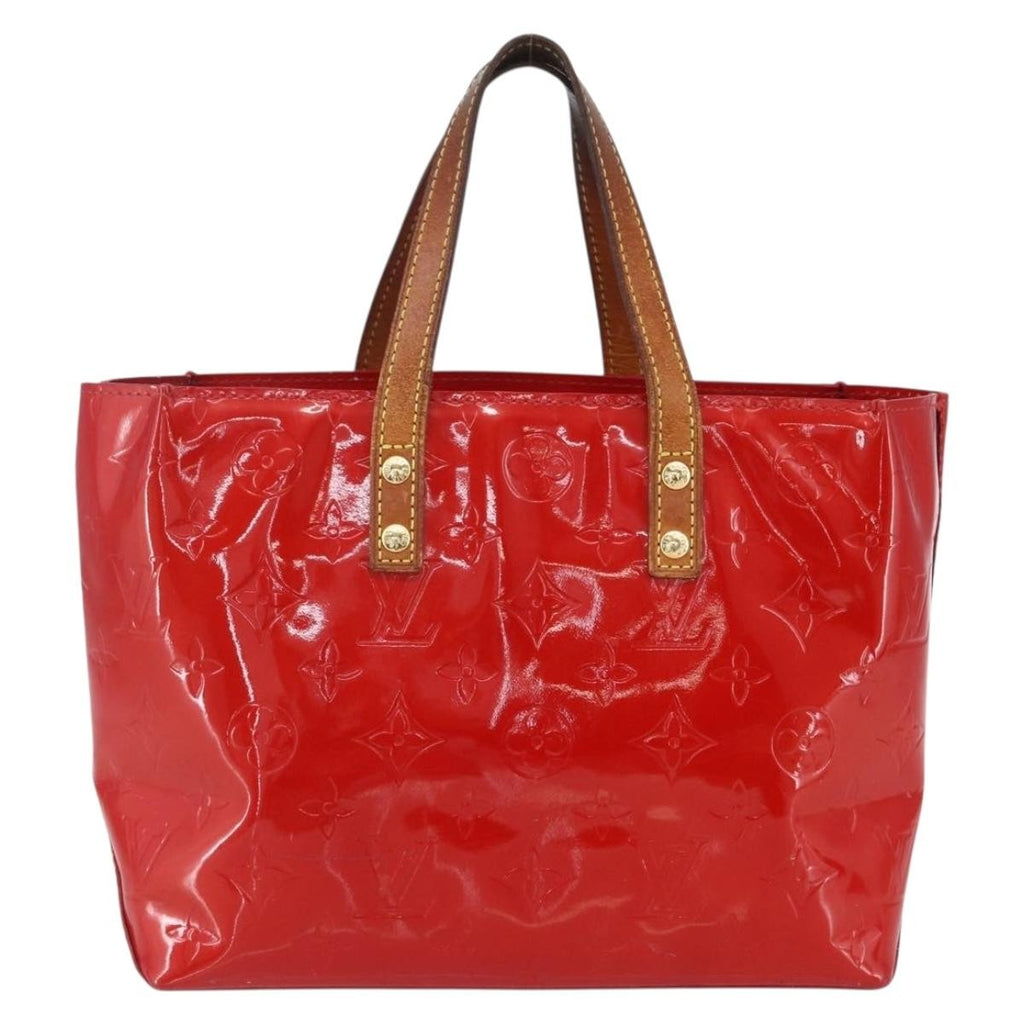 Louis Vuitton Reade Handbag Monogram Vernis Red Patent_Leather Handbag (Pre-Owned)