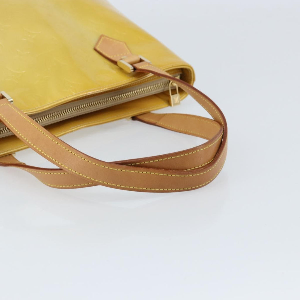 Louis Vuitton Houston Handbag Monogram Vernis Beige Patent_Leather Tote Bag Bag (Pre-Owned)
