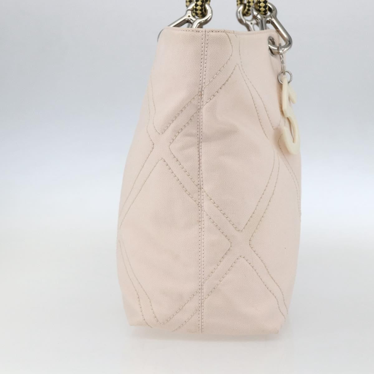 Chanel Vintage Cruise Line No.5 Tote Quilted Canvas Pink Canvas Tote Bag Bag (Pre-Owned)