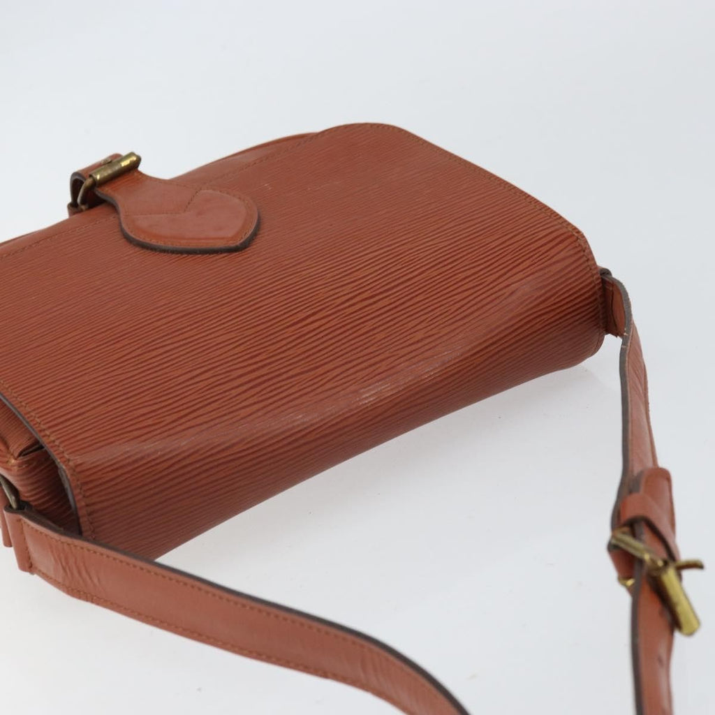 Louis Vuitton Cartouchiere Handbag Epi Leather Brown Leather Shoulder Bag Bag (Pre-Owned)