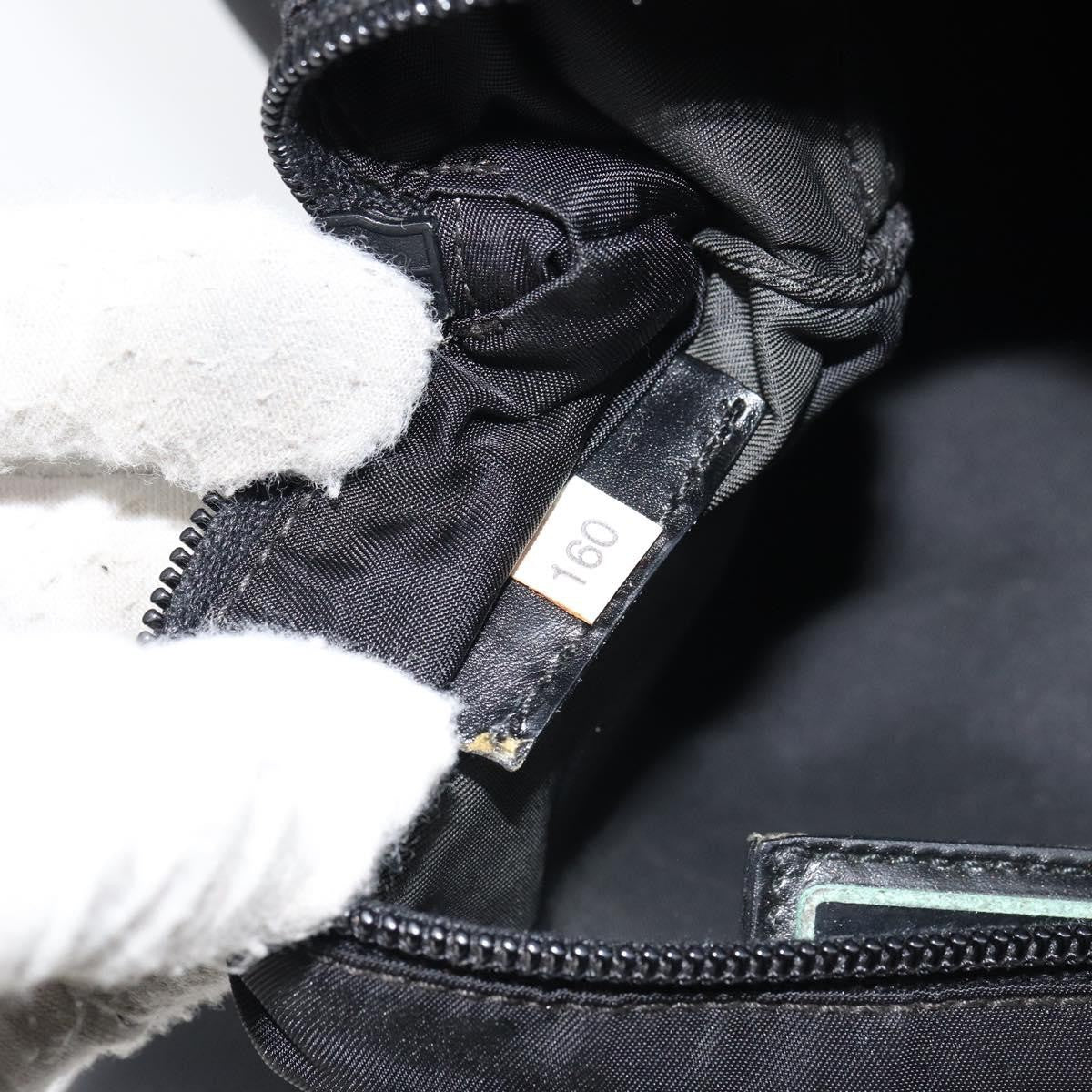 Prada Front Pocket Messenger Bag Tessuto Black Nylon Shoulder Bag Bag (Pre-Owned)